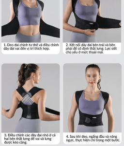 cách đeo đai chống gù lưng vbosi